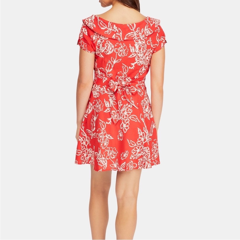 Free People Red and White Casual Dress Size 4 - Picture 2 of 7